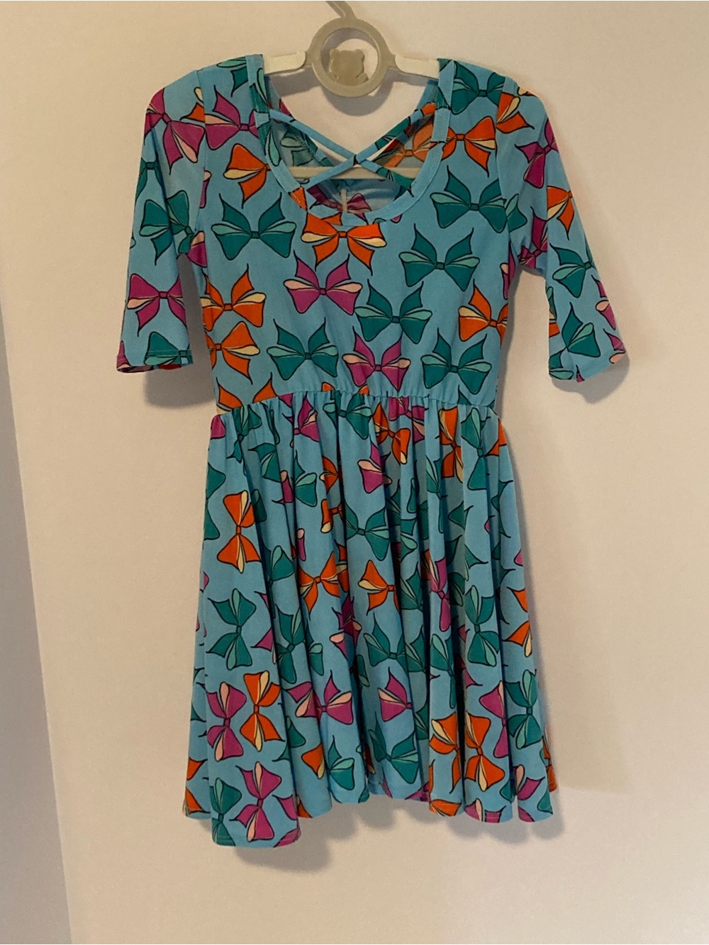 Dot Dot Smile Girls Bow Twirl Dress - Size 3/4